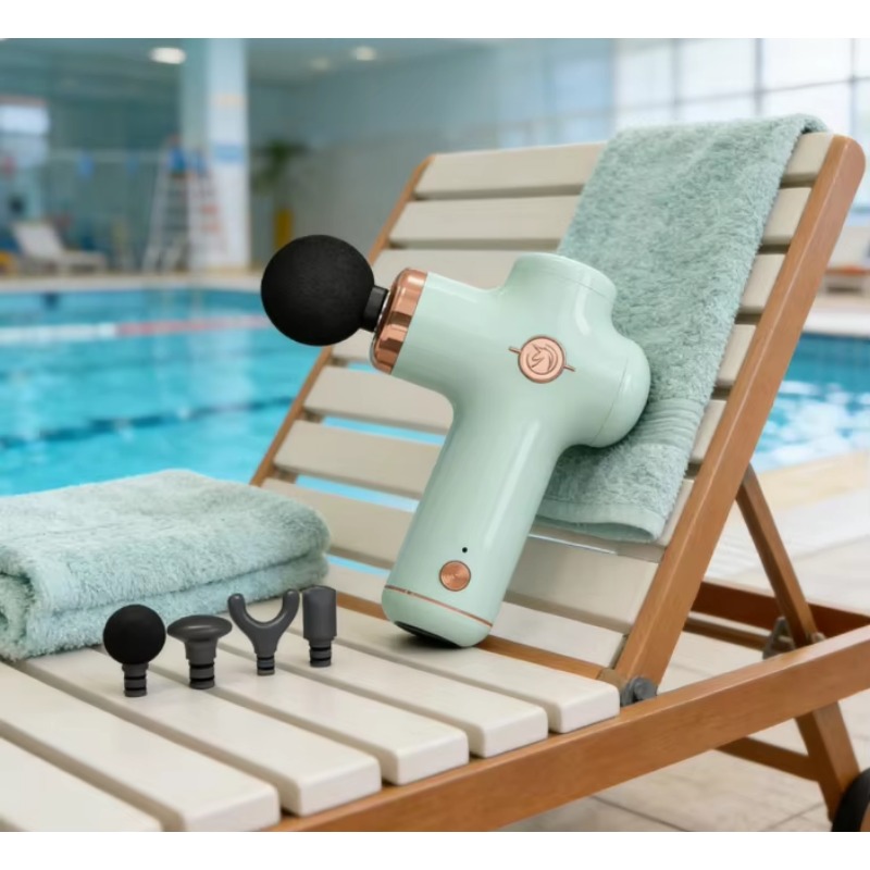 Massage Gun - مسدس تدليك محمول صغير مع 4